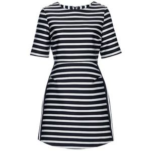 Topshop Black and White Striped Mini Dress